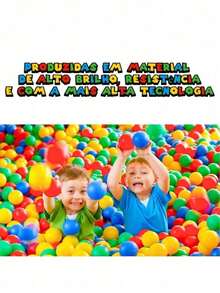 Colorful Children's Pool Balls, , Wrinkle-Free - 100 bolas - Ver 4