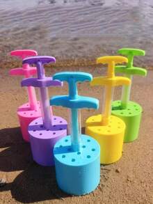 1 件煤球夹沙挖工具，沙滩沙玩套装 - 户外沙模，无烟煤球形挖沙器 - 彩色 - 查看 3