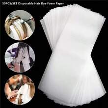 50片/100片一次性染发泡沫纸专业染发挑染条工具（11*25厘米）