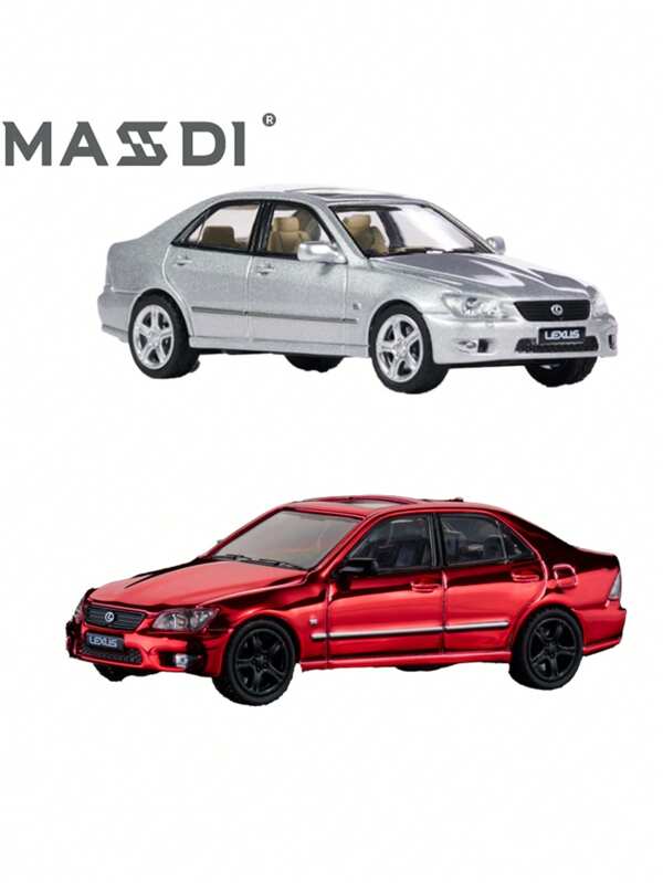 1 pieza Maisto 1:64 Escala Lexus IS300 Coche de Modelo a Escala, Opciones de Doble Color, Manejo Suave, Parrilla Delantera y Logotipo en Relieve 3D, Sistema de Escape Segmentado, Artesanía Detallada, Excelente para Colección, Regalo de Vacaciones, Pieza Decorativa