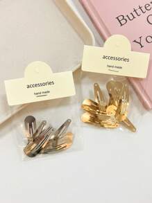 10pcs Women's Fashionable Elegant Hairpin Set, Includes Minimalist Star Side Clip, Teardrop Hair Clip, Bangs Clip, Suitable For Everyday Use, Claw Clips, Hair Claws, Clips For Hair, Hair Slide, Hair Barrettes, School Stuff