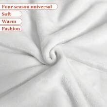 Soft 1pc Llama Print Flannel Fleece Throw Blanket - Warm, Cozy For All Seasons, Knitted Polyester Digital Print, Perfect Gift For Llama Lovers, Ideal For Bed, Sofa, Travel, And Outdoor Camping