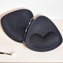 2pcs Elegant Reusable Foam Bra Pads - Soft, Enhancing & Shaping Breast Pads, Suitable For Bikini Tops & Beach Wear