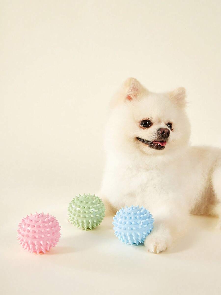 PETSIN 1只寵物玩具球，適用於狗和小狗，抗咬、耐咬、減輕無聊