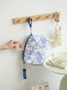 花卉化妆包，带两个婴儿车肩带的旅行化妆包，女士大容量洗漱包，轻便旅行收纳包，旅行必需品度假暑假返校学校用品包，女士旅行包，旅行用品化妆包