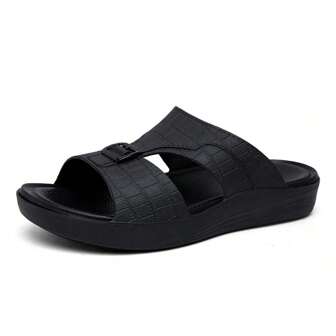 Men's Summer Beach/Pool Slippers, Casual Brand Indoor Plus Size Middle East Style Durable Sandals