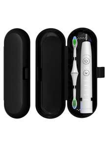 PP 纯色电动牙刷盒，牙刷收纳盒，便携式电动牙刷收纳盒，适合旅行，透气塑料牙刷架，适合家庭、旅行、商务、露营、学校旅行必备假期