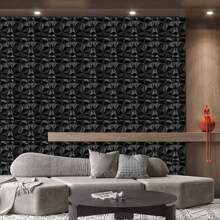 Aadesh 3D Lightweight PVC Wall Paneling, (Free Roll Of Installation Tape), For Interior Wall Decoration, Geometric Texture Patterns, For Living Room, Lobby, Bedroom, Hotel, Office, Game Room, TV Backdrop, Etc., Size 11.8 X 11.8 Inches