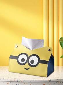 Minions Minions Cute Tissue Box, Home Living Room And Bedroom Tissue Box, Multi-Functional Storage Tissue Box