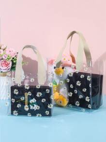 20 قطعة/مجموعة أكياس هدايا شفافة مطبوعة بطبعات زهرية، أكياس تسوق للهدايا، أكياس هدايا شفافة مقاومة للماء، أكياس هدايا شفافة صغيرة، أكياس هدايا شفافة، أكياس تغليف هدايا خريفية، مناسبة للأعراس والحفلات وأعياد الميلاد والتسوق والعطلات وديكور المنزل البسيط، أكياس هدايا بمقابض شفافة، أكياس هدايا زفاف شفافة، أكياس هدايا جماعية، لوازم حفلات العطلات، هدايا عيد الفصح، هدايا عيد الميلاد (الشريط غير مشمول)