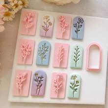 Bohemia Flower Leaf Clay Cutters For Jewelry Making Earrings, Summer Leaf Handmade Jewelry Clay Cutter Tool For DIY Crafts