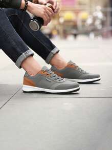 2025 Men's Slip-Resistant, Durable Flat Shoes, Suitable For Party, Vacation, Commuting, Outdoor, Shopping, Daily Wear, Work, Fashionable Casual Sports Sneakers For Walking, Running