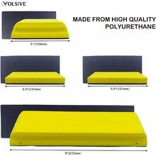 Rectangle Hand Sanding Block Set With 7 Pieces Hook And Loop Attachment Various Shapes For Auto Body And Paint Shop Sanding Or Polishing Yellow - Yellow7pcsSet-LongHook - View 2