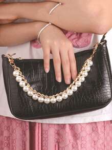 Shell Bag Chain Replacement Underarm Bag Chain Metal Extendable Shoulder Strap