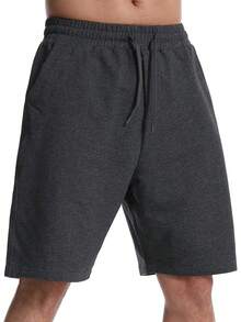 VN-Men's Plus Size ShortsVN-Men's Plus Size Shortsn's Lounge Shorts With P Poets Loose-Fit Jeey Shorts Running,Workout,Tining, Basketbashorts Menshorts Men - 深灰色 - 查看 6