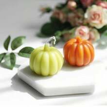 Silicone Mold Pumpkin Shape Candle DIY Mold Home Decoration Small Candle Resin Soap Molds
