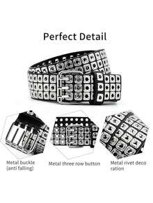 1条女士弹力腰带，时尚束腰配饰，可搭配外套，时尚装饰，新年、情人节、情侣、闺蜜的理想礼物 - 多色B - 查看 7