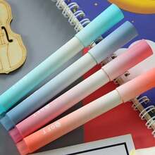 4pcs Gradient Fluorescent Highlighter Pens, High-Quality Colorful Textmarker Pen For Students, Large Capacity, Eye-Protection, Great For Back To School & Holiday Gifts