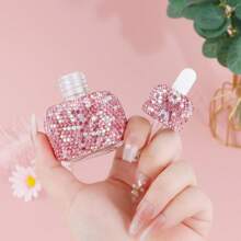 1PC, Luxury Sequin Glass Mini Dropper Bottle, Essential Oil Vials, Travel Refillable, Cosmetic Sample Containers, Liquid Perfume Bottles, Dispenser Sample Containers Home Organiser, Travel Accessories, Holiday Special Gifts