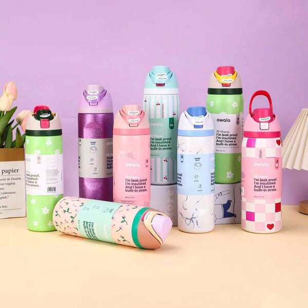 Sanrio 32oz Sanrio Hello Kitty  NEW Stainless Steel Vacuum Outdoor Sports Kettle, Hand Held Straw Cup Double Layer Vacuum Cup