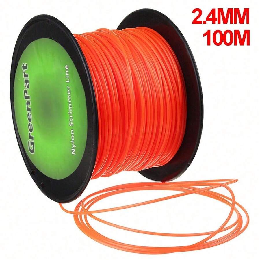 Strimmer Line Wire Cord Round Nylon Trimmer Line Wire Heavy Duty Trimmer Line UK - 2.4MM 100M - View 1