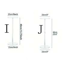 透明亚克力装饰花架 - 多功能方形/圆形婚礼桌中心装饰展示架，适用于家庭、婚礼和派对装饰户外装饰 - 無色 - 查看 3