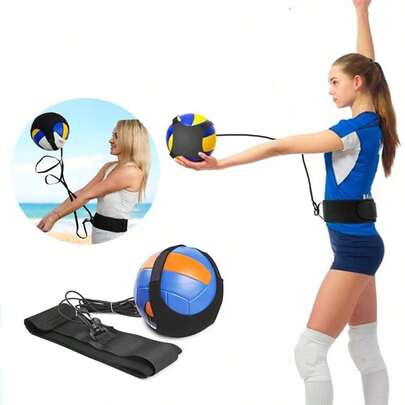New Portable Elastic Volleyball Training Set, Improve Ball Handling Skills, Volleyball Spiking Trainer, Professional Adjustable, Creative Design, Adjustable Football Training Aid