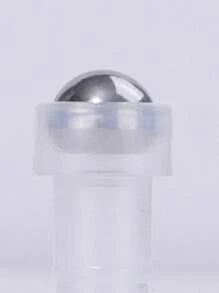 Frasco de vidro com esferas em ouro rosa, recarregável, usado para frascos de vidro transparentes de óleo essencial e perfume, utensílios de maquiagem portáteis, design elegante, frasco com tampa de rosca, design compacto, design à prova de vazamentos, muito adequado para cuidados com a pele e produtos de beleza, presentes para amantes da beleza, frascos de perfume para viagem