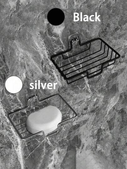 不锈钢皂碟，壁挂式皂盒，沥干湿皂，节省空间，防水无味