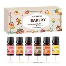 1 قطعة مجموعة زيوت عطرية أساسية 0.34 أونصة لخبز الخبز، العلاج بالعطور لاجواء عيد الميلاد، رطوبة الهواء، صناعة الشموع، كريمة الكراميل، كعكة القهوة، الزبادي، فطيرة اليقطين، بسكويت عيد الميلاد، تيراميسو، مجموعة متنوعة من الروائح، مناسبة لأجهزة نشر الروائح المنزلية والفنادق والمطاعم، وتوصيات هدايا عيد الميلاد والأعياد.