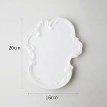 多功能珠宝托盘架，可容纳戒指、耳环，是情人节、圣诞节、新年假期礼物的理想选择，戒指和耳环展示，梳妆台存储，适用于戒指、耳环、项链、手镯、手表 - 卧室、办公室的完美家居装饰 - 男女独特的礼物，珠宝整理托盘女士收纳整理器旅行必需品返校宿舍收纳 - 白色 - 查看 5