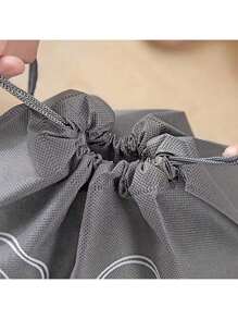 10 piezas Bolsas para zapatos con ventanas transparentes, cierre con cordón, diseño ahorra espacio, adecuado para bolsas de viaje y organización del hogar