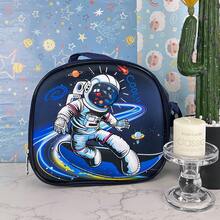 Mochila infantil con ruedas,Mochila de gran capacidad,Con ruedas,Diseño de astronauta,Maleta de viaje de mano para niños pequeños y alumnos de primaria - Azul - Ver 6
