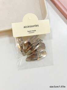 10pcs Women's Fashionable Elegant Hairpin Set, Includes Minimalist Star Side Clip, Teardrop Hair Clip, Bangs Clip, Suitable For Everyday Use, Claw Clips, Hair Claws, Clips For Hair, Hair Slide, Hair Barrettes, School Stuff