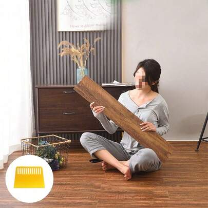 5m² Floor Planks Tiles Self Adhesive Wood Effect Vinyl Flooring Kitchen Bathroom