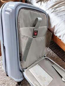 Maleta De viaje de 15KG Para Avión 20 Pulgadas,Equipaje DE Mano Rígida con 4 Ruedas de 360grados,candado incorporado.dos Colores hermosos para en el aeropuerto simpre con birllantes - Celeste - Ver 5
