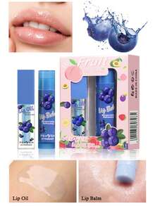 Fruit Lip Oil Lip Balm Gift Set Soft Moisturizing Lip Care To Prevent Dry And Cracked Lips Lip Balm Water Light Lip Oil