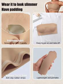 Women's Sexy Strapless Bra Tube Top No Padding Traceless Bandeau Wireless Bralette Comfy Tube Bras Intimates Lingerie Tube Tops Underwear Backless Bra Breathable Fabric Soft Suitable For Pairing With Dresses And Everyday Wear