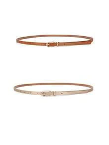 1 chiếc thắt lưng trang trí nhiều màu kiểu mới dành cho nữ dùng cho váy, áo len, quần, thắt lưng eo thon bằng da PU thời trang mùa thu, mùa đông, Halloween - Nhiều màu - Xem 10