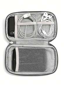 1 Peça Bolsa de Armazenamento Digital Multifuncional, Organizador de Cabos para Power Bank, Cabos, Pen Drive USB, Fones de Ouvido, Carregador, Caixa de Armazenamento à Prova d'Água, Carregador de Laptop, Mouse, Presente de Natal e Dia dos Namorados