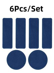 6/12 Pcs(6Pcs/Set)Shoe Heel Repair Patch Kit Self-Adhesive Inside Shoe Patches For Holes, Leather Heel Pads & Shoe Sole Repair – Home Shoe Maintenance Patches Shoe Accessories Shoe Crease Shoe Repair