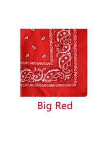 1pc Polyester Paisley Neckerchief, Versatile Bandana, Hip Hop Rock Outdoor Headwear, Mask Accessory, Scarf For Cycling Hiking Windproof Sun Protection, Unisex Lightweight Woven Headband, Machine Washable & Dry Clean, Cool Fashion Headwrap