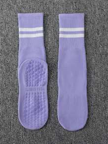 1/3/6 Pairs Pilates Socks With Grips For Women-Non-Slip, Yoga Socks For Ballet Dance,Barefoot Workout Pregnant Crew Socks