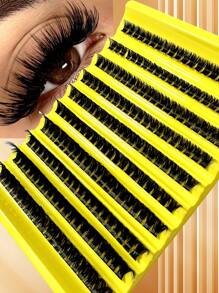 200 Stücke einzelne Büschelwimpern für DIY Wimpernverlängerung, 8-16mm gemischte natürliche dicke wiederverwendbare Wimpern, geeignet für Anfänger