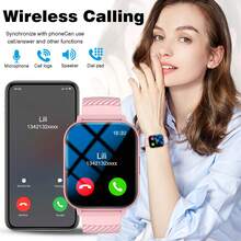 智能手表，无线通话/拨号，多种运动模式，适合男女，信息提醒，运动手表，兼容 iPhone/Andriod