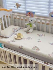 1pc Cartoon Animal Pattern Cooling Beaded Fitted Sheet, 360 Degree Full Coverage Mattress Protector, Suitable For Nursery, Kids Room, Baby Crib, Multiple Sizes And Patterns Available, Suitable For Spring/Summer (No Pillowcase Included) - Multicolor - View 40