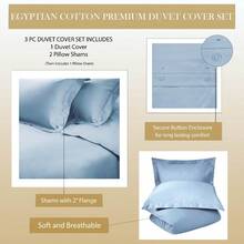 Egyptin Cotton Duvet Cover Set Tin Hite