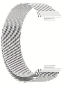 Daily Fashion Temperament, Business Style, Niche Breathable Stainless Steel Milan Metal Strap, Suitable For Hua Wei Watch Fit4/Fit3 Models, Magnetic Suction, Quick Release Buckle Design, NFC Version Available, High-End Temperament Wristband, Intelligent Sports Couple Wristband, Men's And Women's Watch Chains