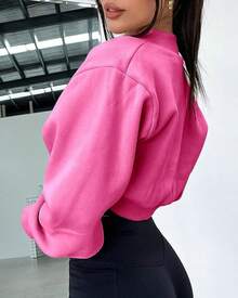 Women's Bolero Shrug Long Sleeve Cropped Sweatshirt With Thumb Hole Workout Shrugs Open Front Y2K Tops 2025