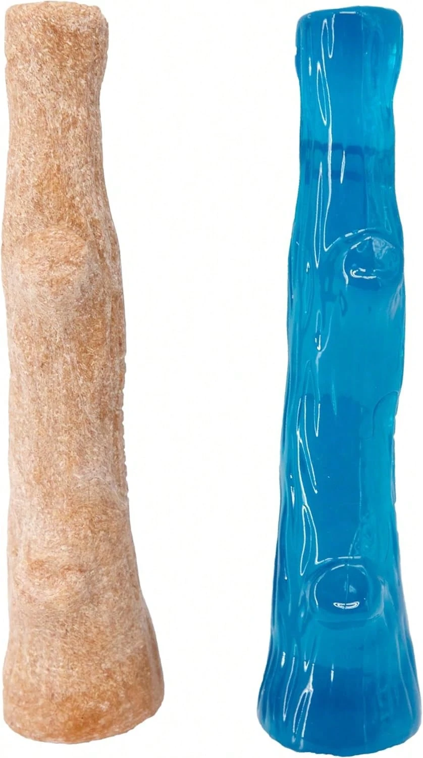 Outward Hound Dogwood Wood Durable Dog Chew Toys, Real Wood & Calming Hemp, 2-Pack, Medium - Chó con Dogwood (gói 2) - Xem 1